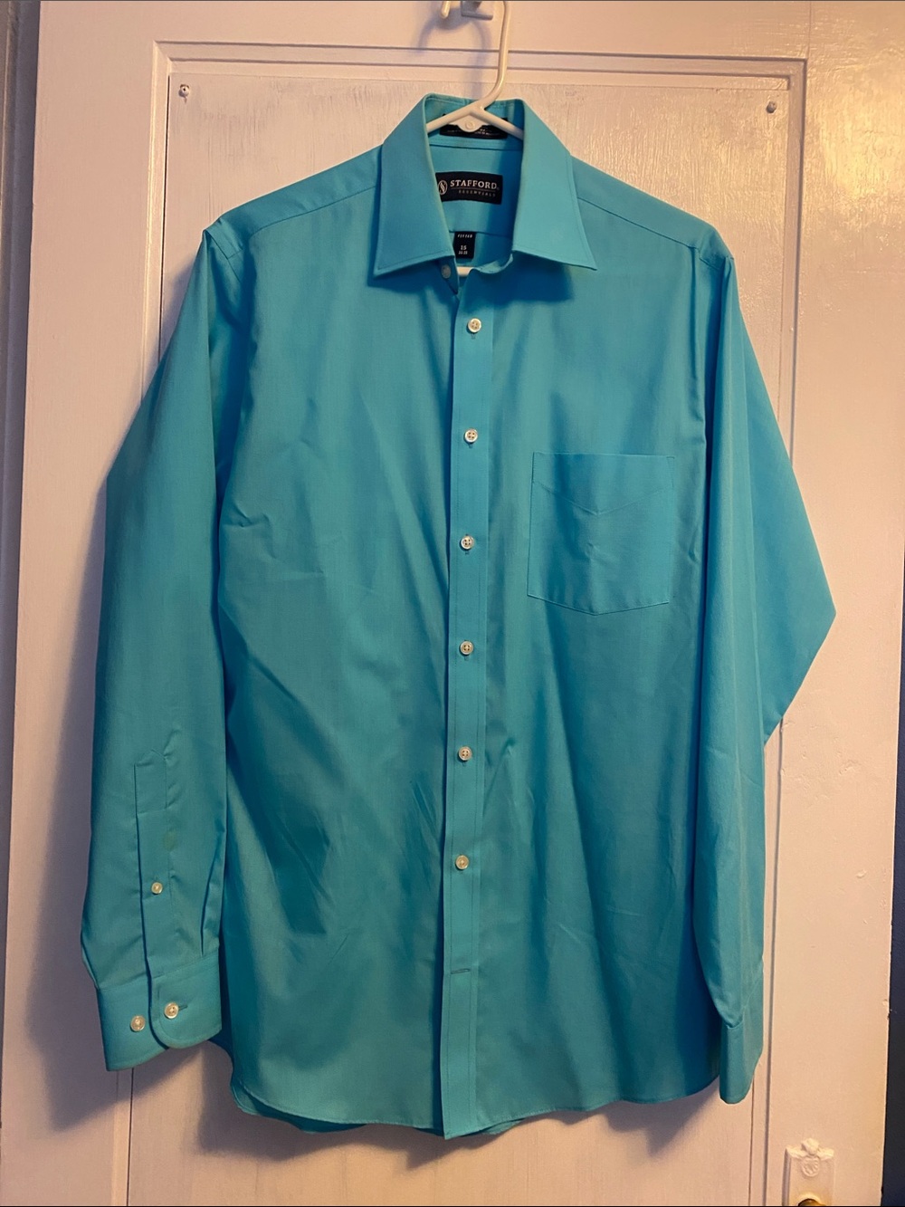 Stafford Men’s Dress Shirt - Turquoise